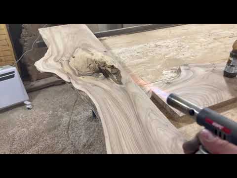 Декор слэбов перед заливкой эпоксидной смолой ОКЕАН