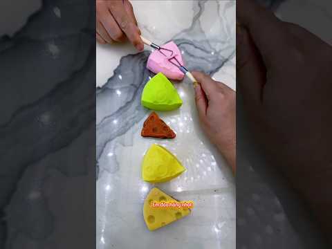 🪏🧀🧀Đoán Xem Phô Mai Bên Trong Còn Đá Quý Không? #shortvideo