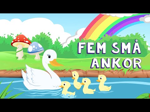 Fem Små Ankor | Barnramsa på Svenska