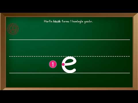 Küçük e Harfi Yazılış Videosu