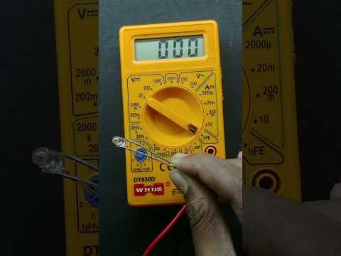How ot check led in multimeter #shortsvideo