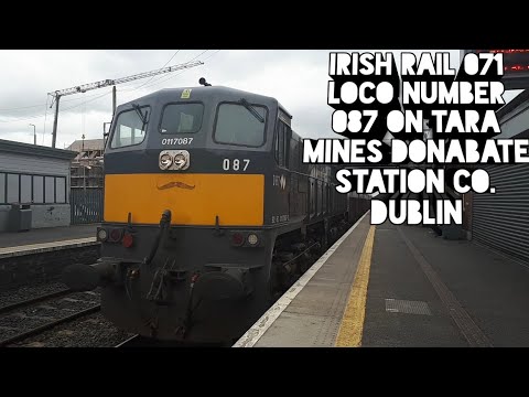 Irish Rail 071 Class Loco Number 087 On Tara Mines - Donabate Station,Co.Dublin
