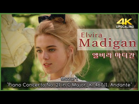 Elvira Madigan, 1967, Mozart "Piano Concerto No. 21 in C Major, K. 467 II. Andante"  4K & HQ Sound