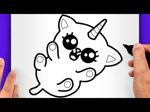COMMENT DESSINER UN CHAT LICORNE KAWAII FACILEMENT POUR DÉBUTANT