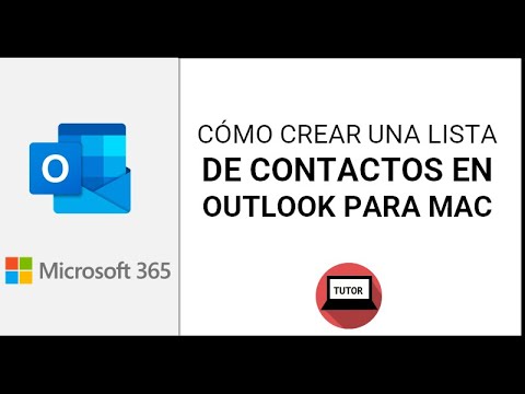 Cómo crear un grupo de contactos en outlook en apple
