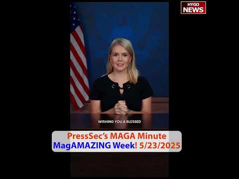 Press Sec's MAGA Minute: 'MagAMAZING Week' -- OBBB Passes House, TAKE IT DOWN Signed, MAHA Report, Golden Dome, Nuclear Renaissance, Medals of Sacrifice, Memorial Day Gas Prices 20-Year Low; Trump Pulls Cadet Verdugo Onstage: 'Army Strong!'