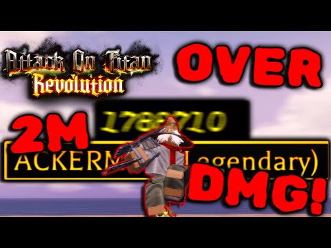 AOT Revolution BEST High Damage ACKERMAN Build! (2-4m PER HIT?!)