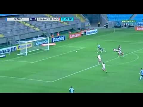 JANDERSON APROVEITA FALHA DA DEFESA E ABRE O PLACAR - GRÊMIO 1X0 GUARANY