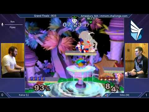 MMOM155 SSBM - Kalvar [L] (Marth) vs. th0rn [W] (Falco) - Melee GF