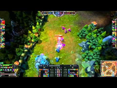 SKT T1 Faker playing Akali top vs irelia