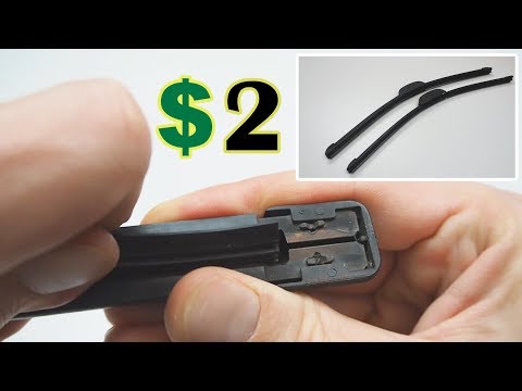 How to Replace Windshield Flat Wiper Blade Rubber Refill Bosch Valeo