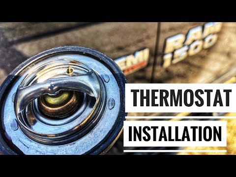 Thermostat installation on a 2014 dodge ram 1500 5.7 hemi