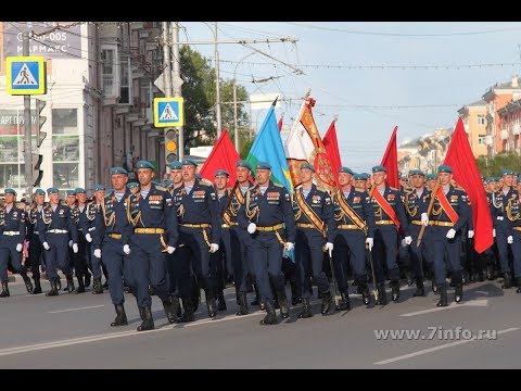 Курсанты Рязанского десантного училища "Шел солдат", 9 мая 2018
