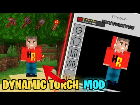 Insane Minecraft PE Mod: Left Hand Torch w/ Dynamic Light!