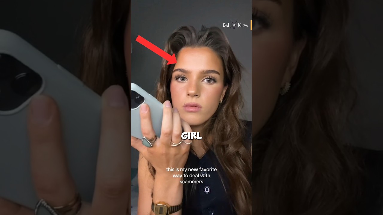 Her 1000 IQ Move Scared The Scam Caller 😱 (@theafryknas on TT) #shorts