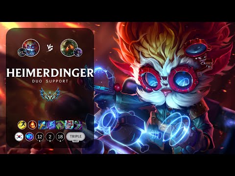 Heimerdinger Support vs Nautilus - KR Challenger Patch 12.23