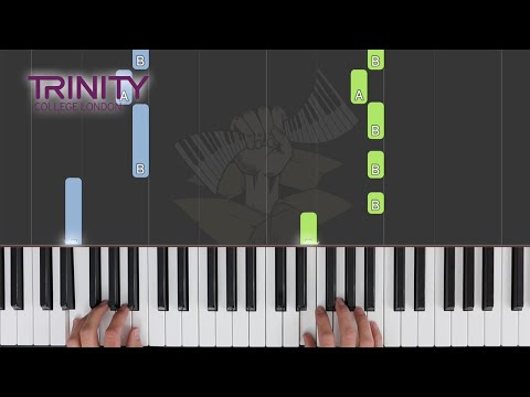 The Giant / TRINITY Piano Initial Grade 2021-2023 / Synthesia Piano tutorial