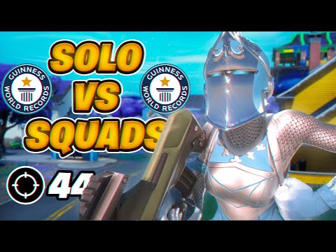 WORLD RECORD Zero Build Solo vs Squads 44 Elims