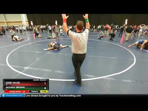 144 Lbs Champ. Round 1 - Moorea Brown, IA Vs Josie Hause, IN 62bb