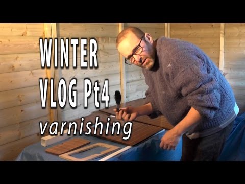 Varnishing our yacht interior... the simple way! Winter refit Vlog part 4.