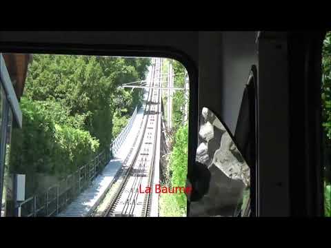 The Vevey - Mont Pelerin Funicular 31.8.19, the ascent