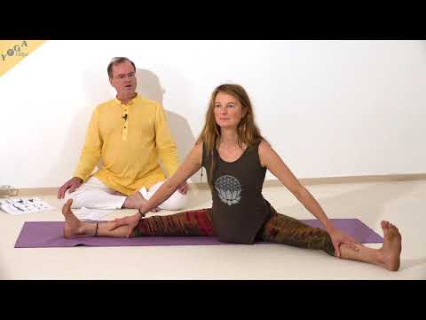 Sitzende Grätsche Kopf oben - Yoga Asana Lexikon