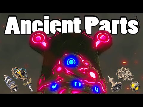 Giant Cores, Shafts, Spring, Gears, Screws, All Guardian Ancient Parts Zelda Breath of The Wild BotW
