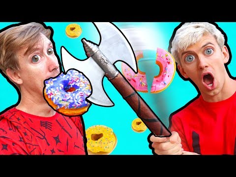 NINJA SPY GADGETS VS DONUTS!! Video