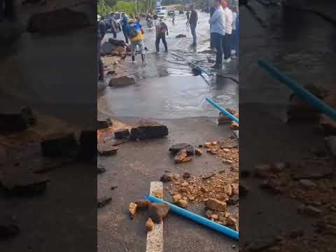 Controlada la emergencia por explosión súbita de tubería matriz del acueducto regional en Táchira