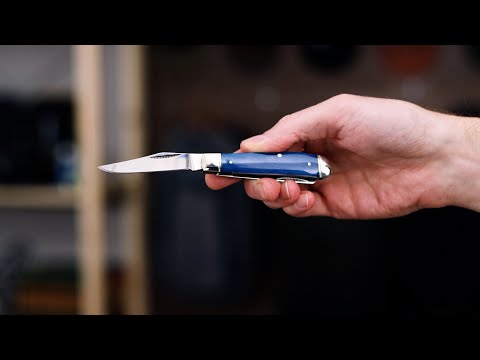 Cold Steel Traditional Mini Trapper Smooth Blue Bone Slip Joint