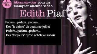 Edith Piaf Padam Padam   Paroles lyrics