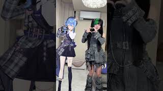 #ゆら猫 ちゃんと『#ガムドロップ』ダンス💚🐈‍⬛ライブも来てくれてありがとう😭✨また一緒に踊ろうね〜🫶 @yuraneko_  #GUM&DROP #星街すいせい #fyp