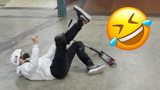 BLINDFOLDED GAME OF SCOOT | GnarTV