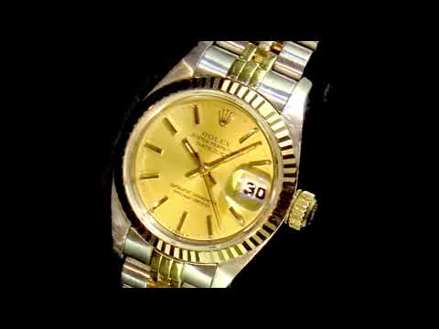 Lady's 18k Yellow Gold/Stainless Steel Rolex Datejust Automatic Wristwatch