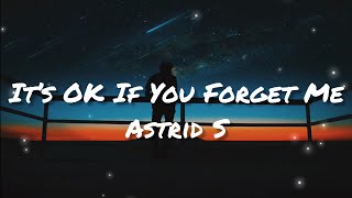 Astrid S - It's Ok If You Forget Me (Lyrics)