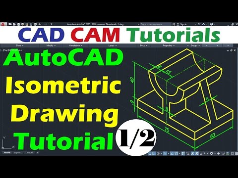AutoCAD Isometric Drawing Practice Part 1 of 2