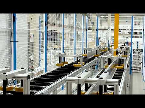 Let the production start! The Aluminum Extrusion is Processed Through the Infeed Conveyor System.