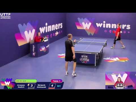 WINners CUP table 1 09.11  Arzanov Dmitrii - Skripnik Aleksandr     17:30