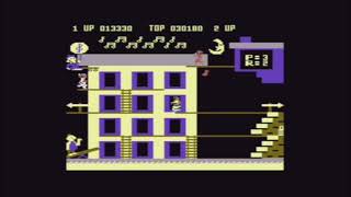 C64 Popeye V1. Longplay. 1983 Parker Bros.