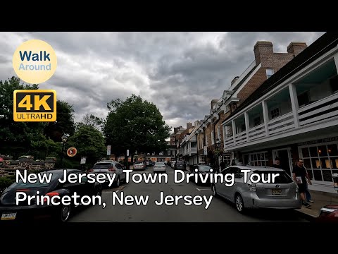 【4K60】 New Jersey Town Driving Tour: Princeton, New Jersey