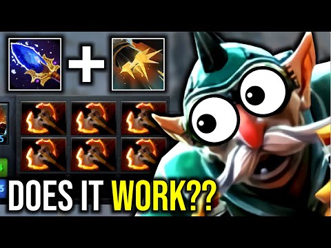 WTF DOES IT WORK..?! 6x Battle Fury + Aghanim Scepter Gyrocopter by Goodwin 7.25 | Dota 2