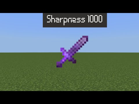Sharpness 1000 Minecraft : How to get a sword with 1000 Sharpness in ...