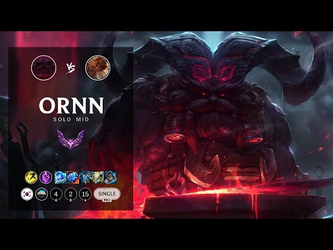 Ornn Mid vs Taliyah - KR Master Patch 12.15