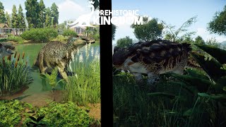 Edmontosaurus and Ankylosaurus enter the Park!!! Prehistoric Kingdom ep 6