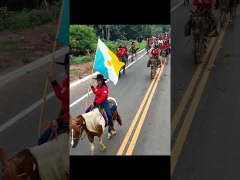 Cavalgada de Piraquê Tocantins 2023 feito com o drone dji mini 4 pro
