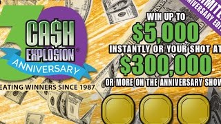 New 30th Anniversary Cash Explosion Ticket