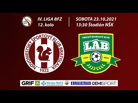 NŠK 1922 Bratislava - Obecný športový klub Láb 3:0