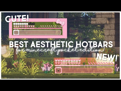 SimplyMiPrii - My Favorite Aesthetic Hotbars For Minecraft Pocket & Java Edition! ☁️🎀