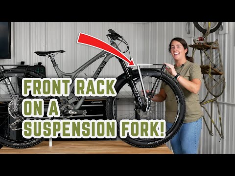 How to Install a Rack on a Suspension Fork.