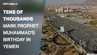 Download lagu Warga Yaman berunjuk rasa untuk memperingati maulid Nabi Muhammad mp3